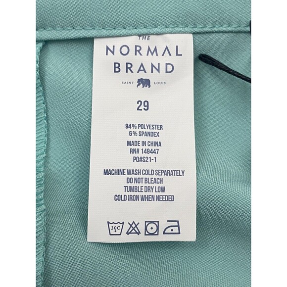 The Normal Brand "Apollo Trunk" Boardshorts Swim Trunks Men's 29 Turquoise Blue - Picture 7 of 11